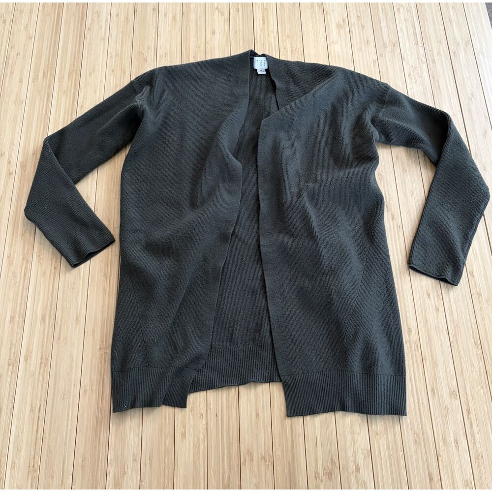 A New Day Dark Olive Green Open-Front Cardigan – Size Small